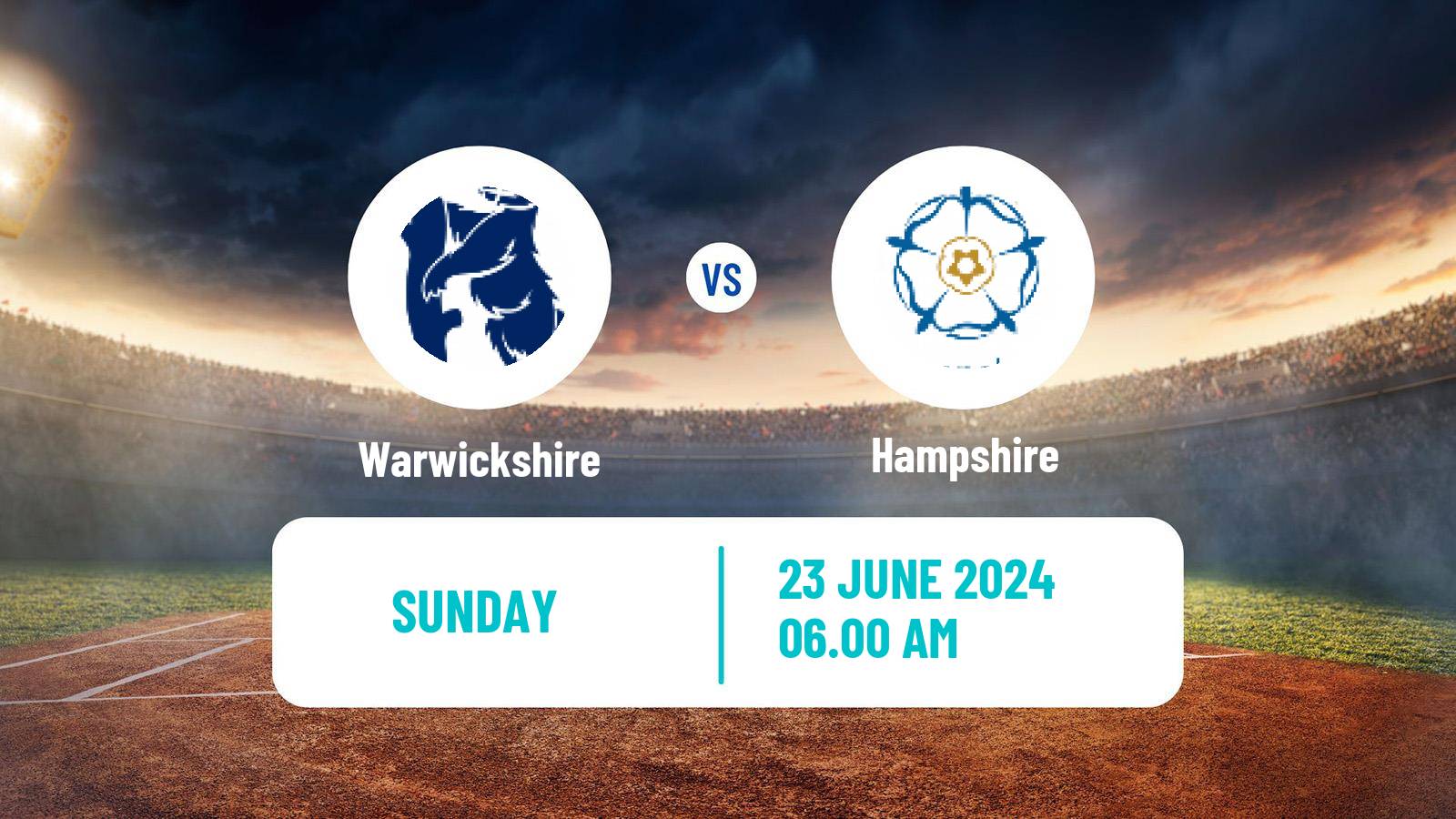 Cricket County Championship One Cricket Warwickshire - Hampshire