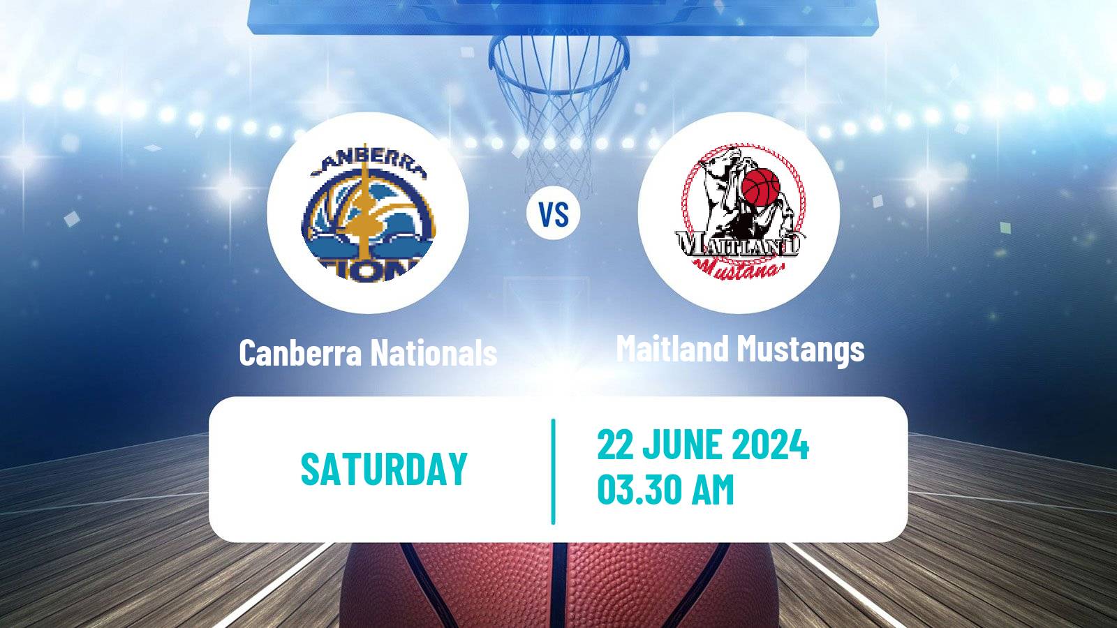 Basketball Australian NBL1 East Women Canberra Nationals - Maitland Mustangs