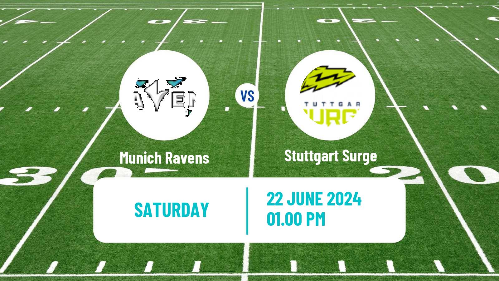 American football European League of American Football Munich Ravens - Stuttgart Surge
