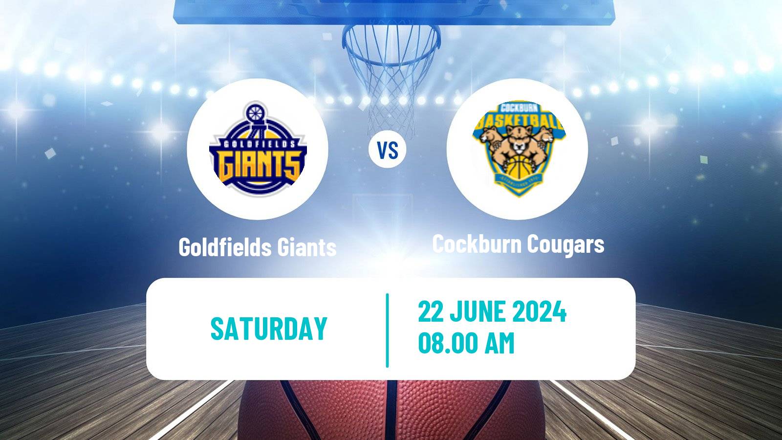 Basketball Australian NBL1 West Goldfields Giants - Cockburn Cougars