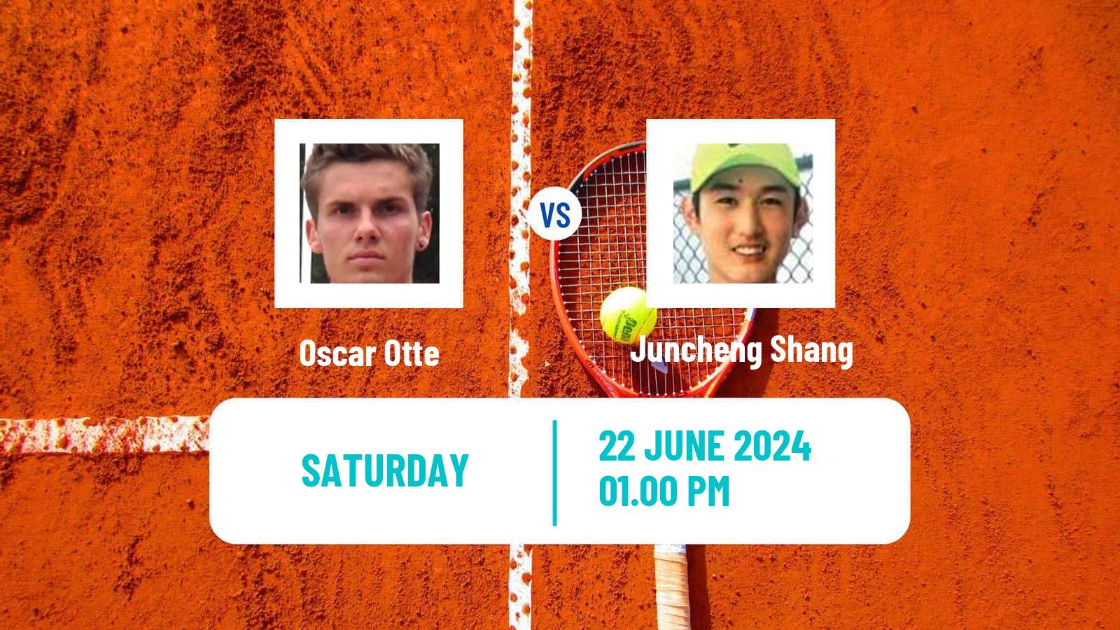 Tennis ATP Eastbourne Oscar Otte - Juncheng Shang