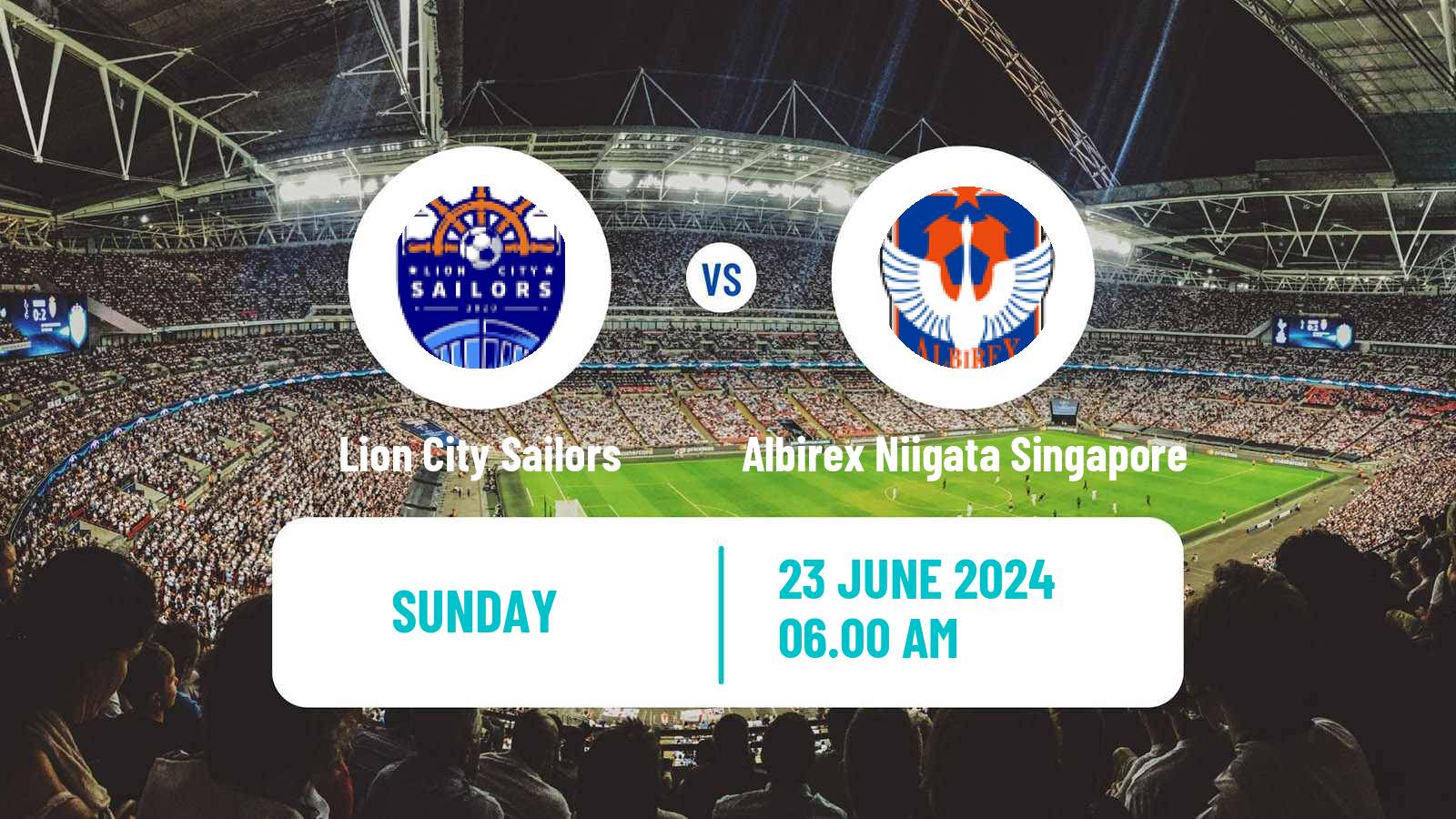 Soccer Singapore Premier League Lion City Sailors - Albirex Niigata Singapore