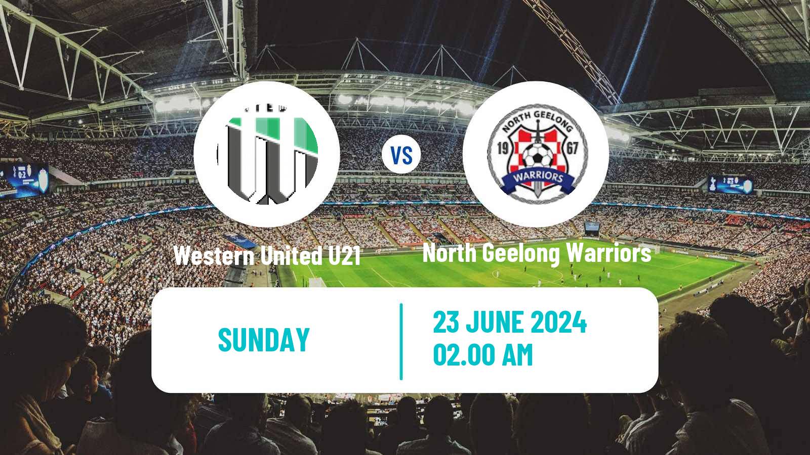 Soccer Australian Victoria Premier League Western United U21 - North Geelong Warriors