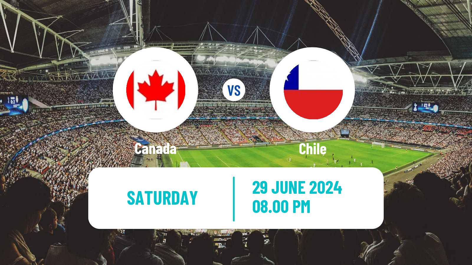 Soccer Copa America Canada - Chile