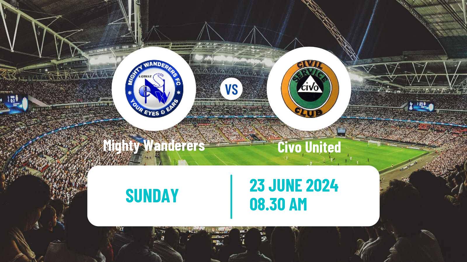 Soccer Malawi Premier Division Mighty Wanderers - Civo United
