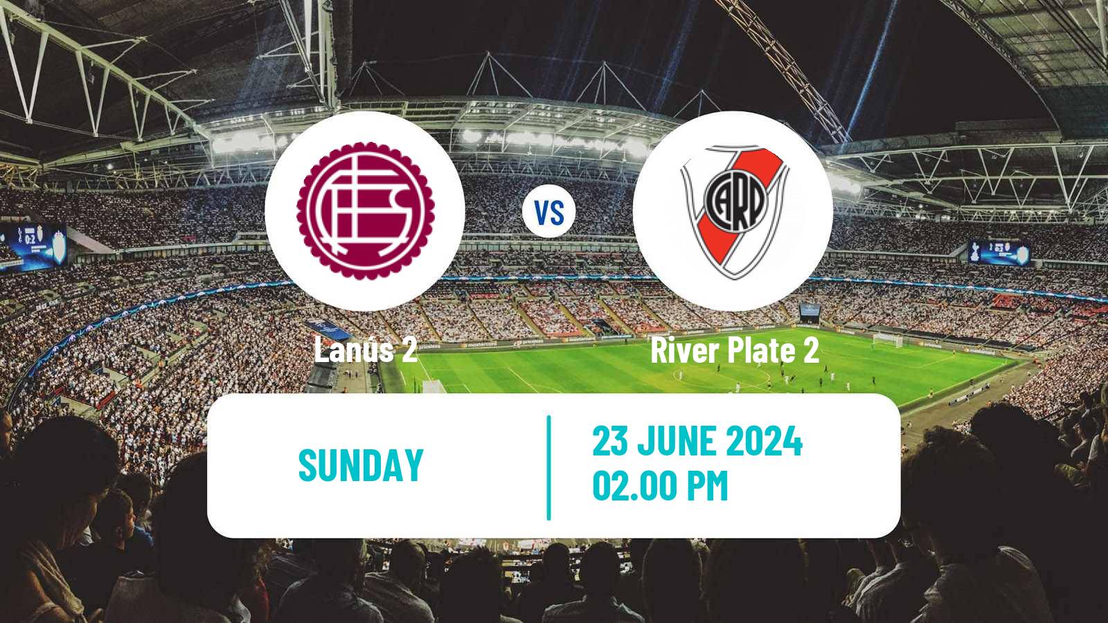 Soccer Argentinian Reserve League Lanús 2 - River Plate 2