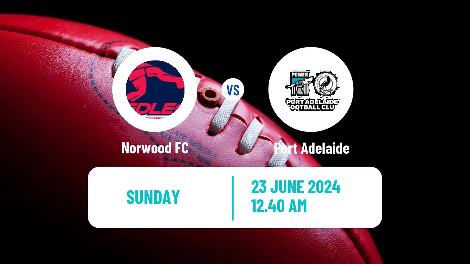 Aussie rules SANFL Norwood - Port Adelaide