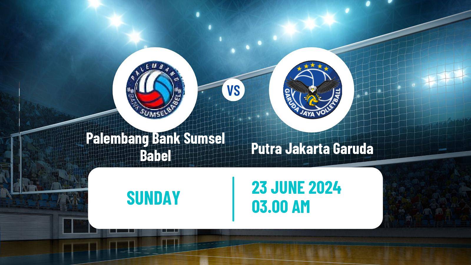 Volleyball Indonesian Proliga Volleyball Palembang Bank Sumsel Babel - Putra Jakarta Garuda