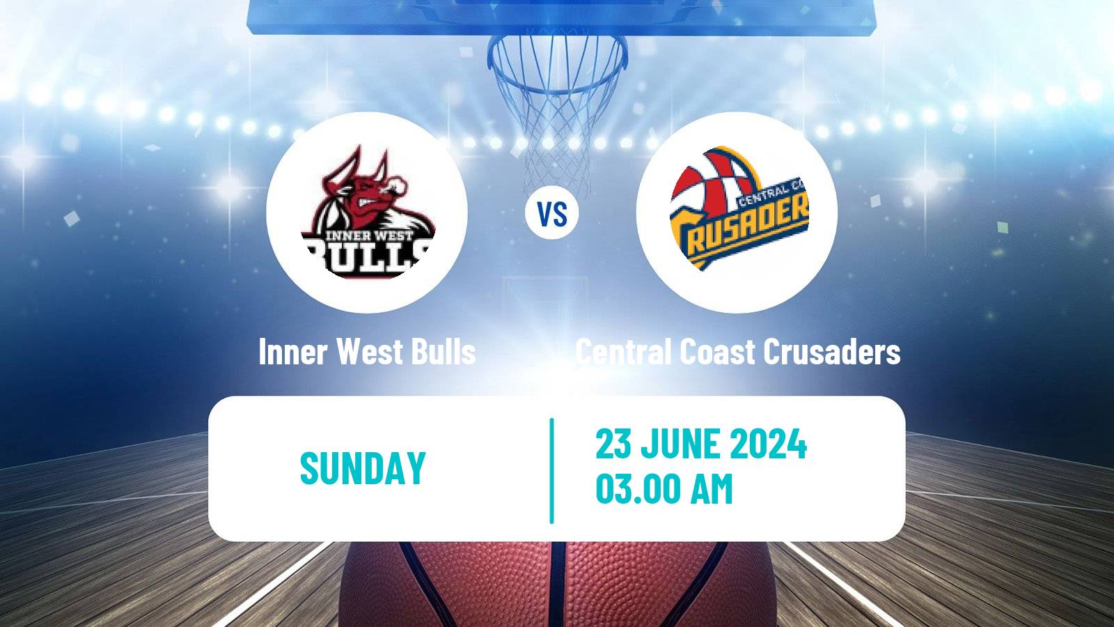 Basketball Australian NBL1 East Inner West Bulls - Central Coast Crusaders