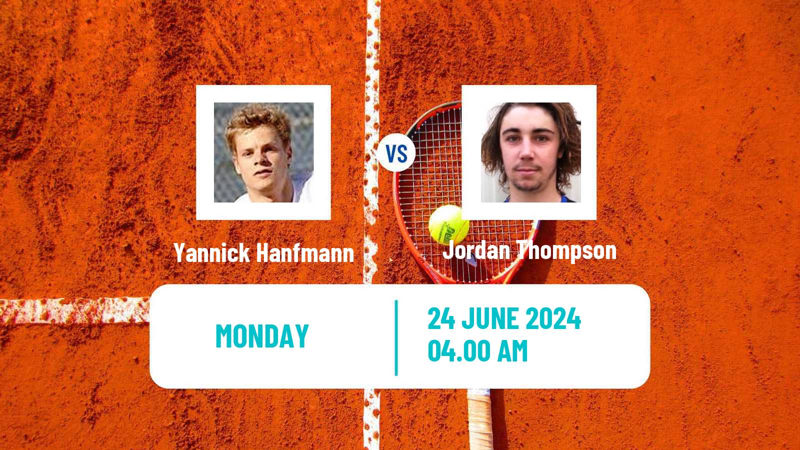 Tennis ATP Mallorca Yannick Hanfmann - Jordan Thompson