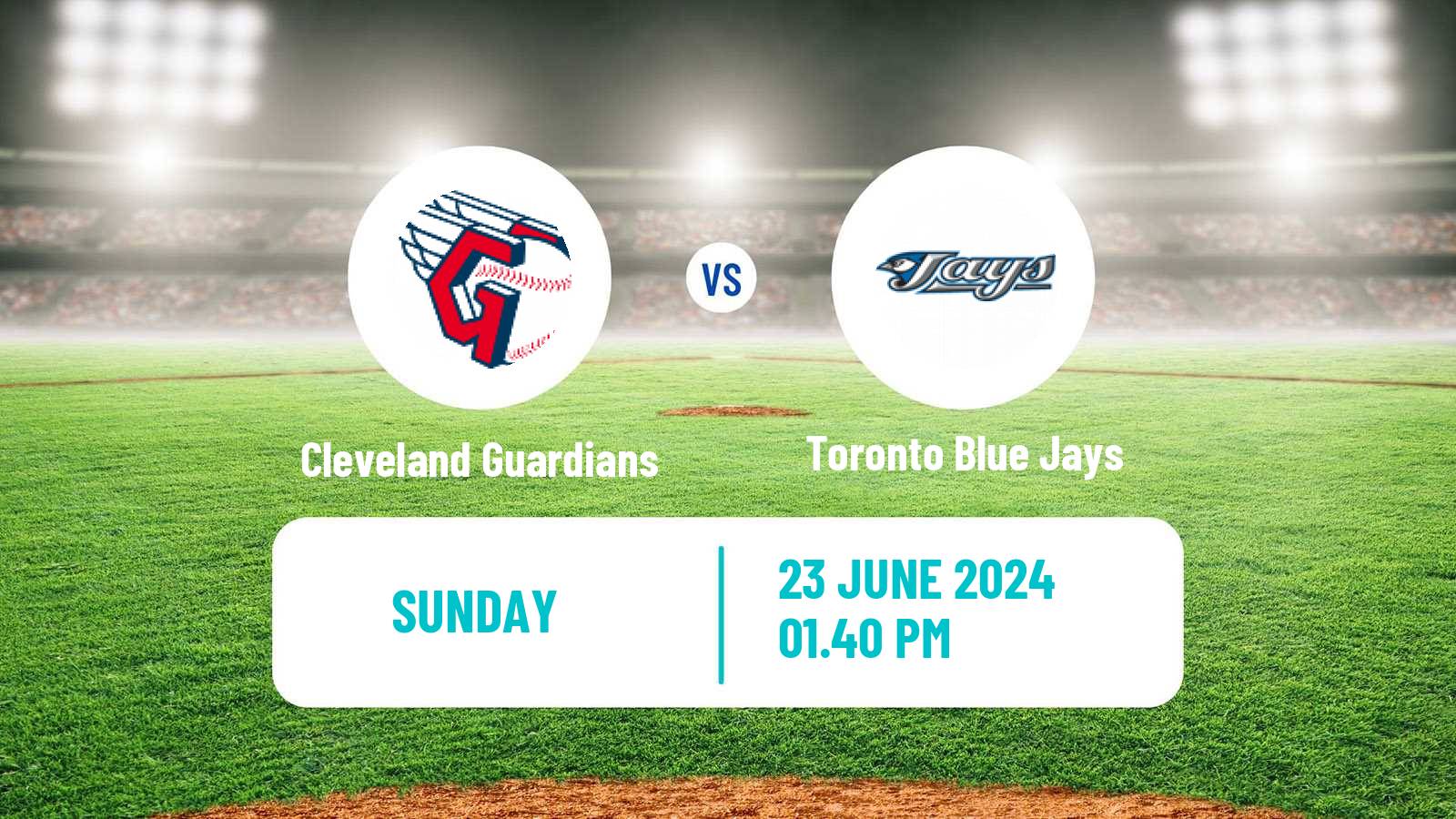 Baseball MLB Cleveland Guardians - Toronto Blue Jays