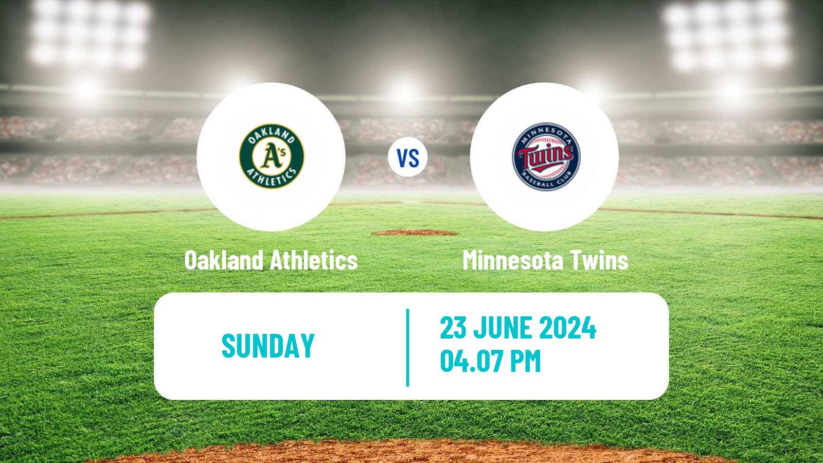 Baseball MLB Oakland Athletics - Minnesota Twins