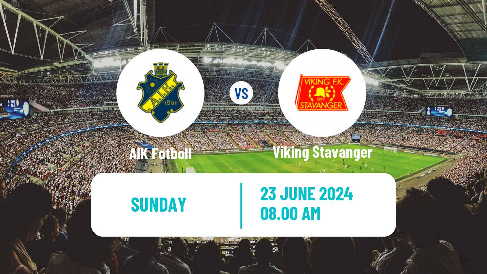 Soccer Club Friendly AIK - Viking Stavanger