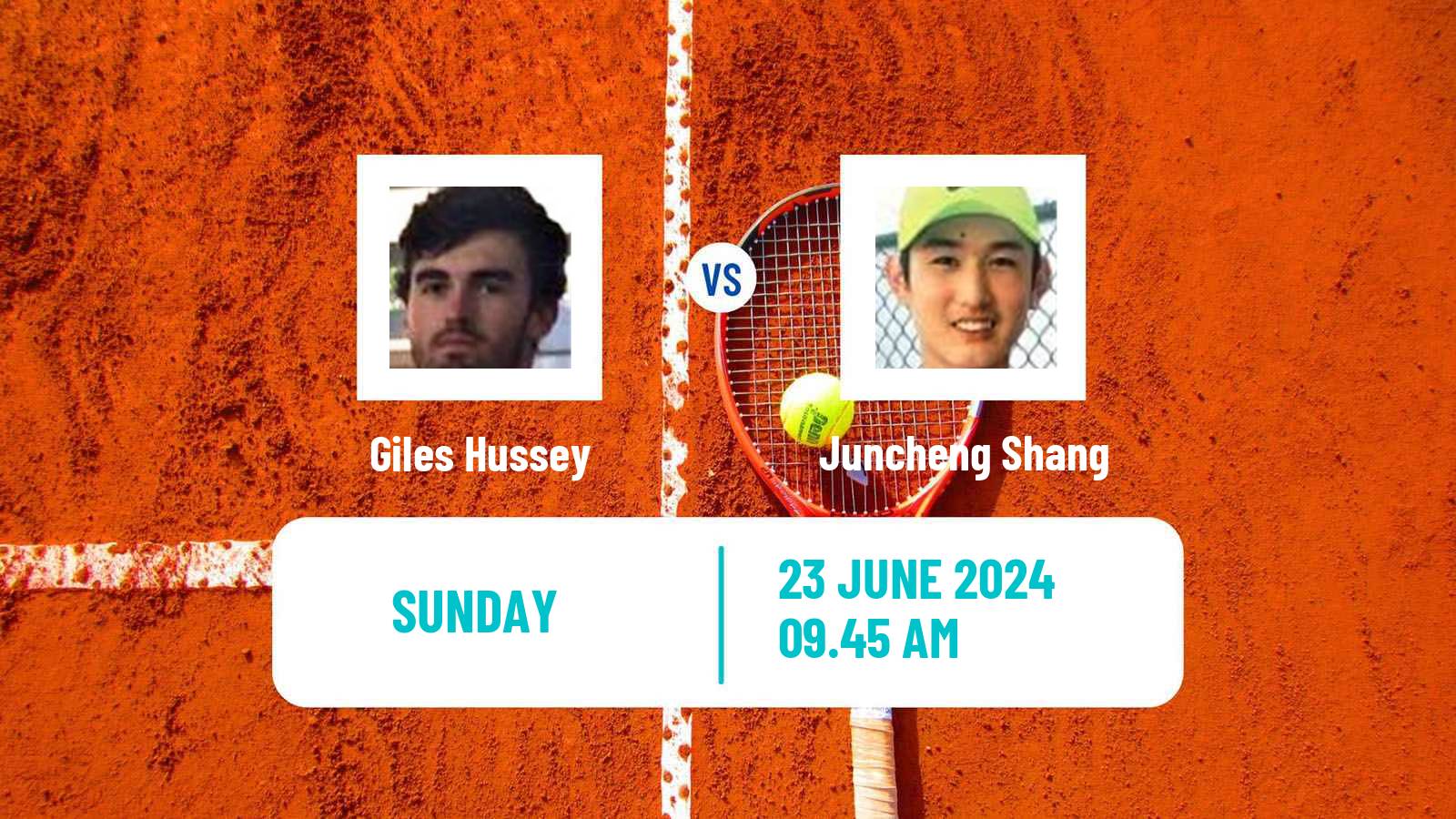 Tennis ATP Eastbourne Giles Hussey - Juncheng Shang