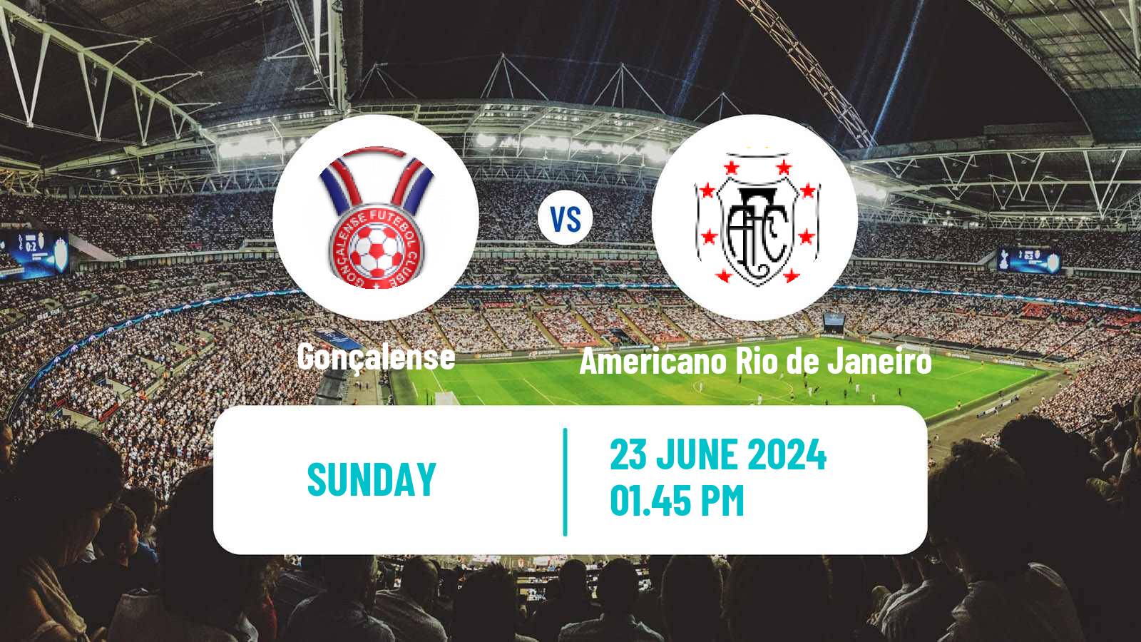 Soccer Brazilian Campeonato Carioca 2 Gonçalense - Americano Rio de Janeiro