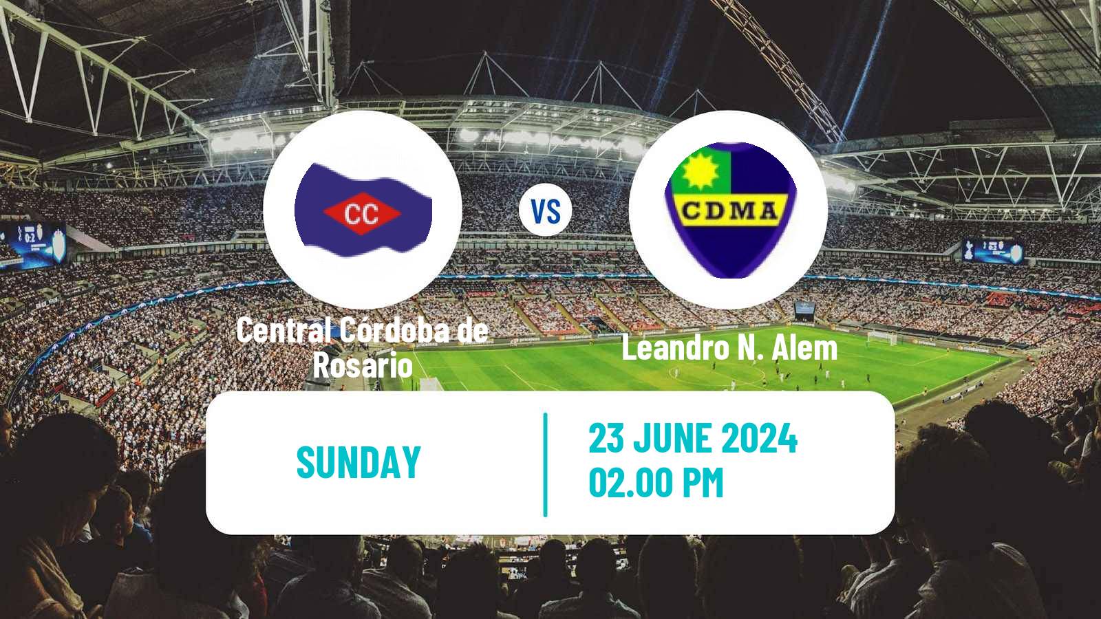 Soccer Argentinian Primera C Central Córdoba de Rosario - Leandro N. Alem
