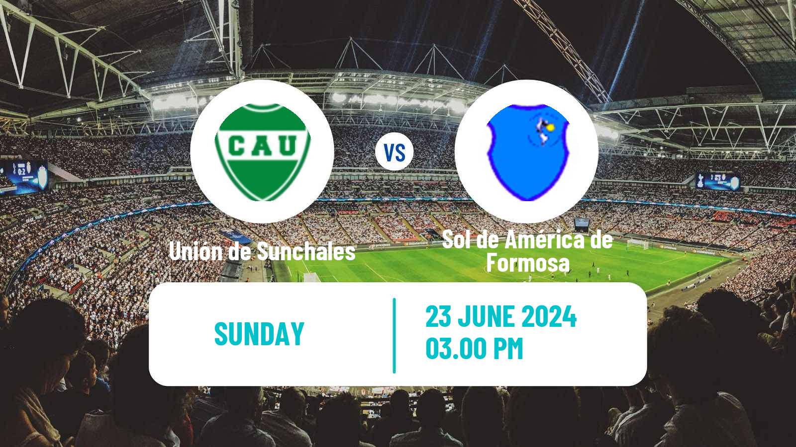 Soccer Argentinian Torneo Federal Unión de Sunchales - Sol de América de Formosa