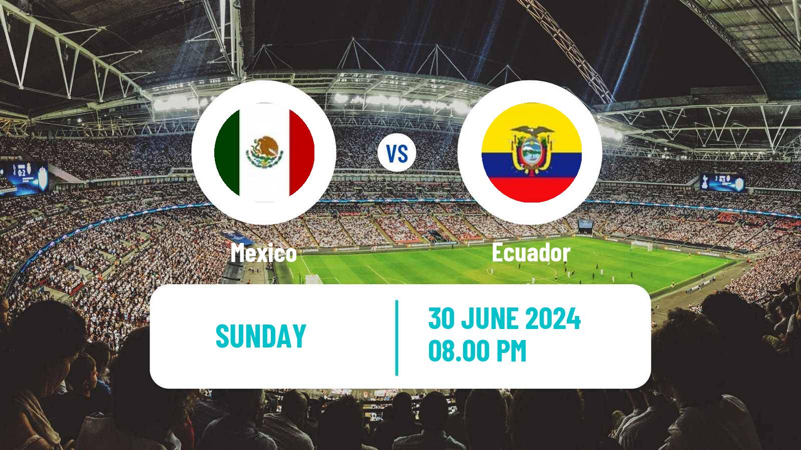 Soccer Copa America Mexico - Ecuador