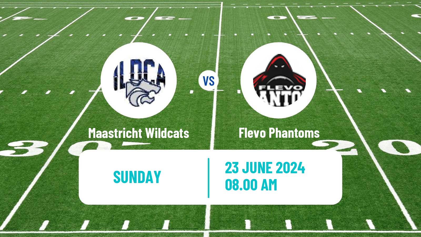 American football Dutch Eredivisie American Football Maastricht Wildcats - Flevo Phantoms