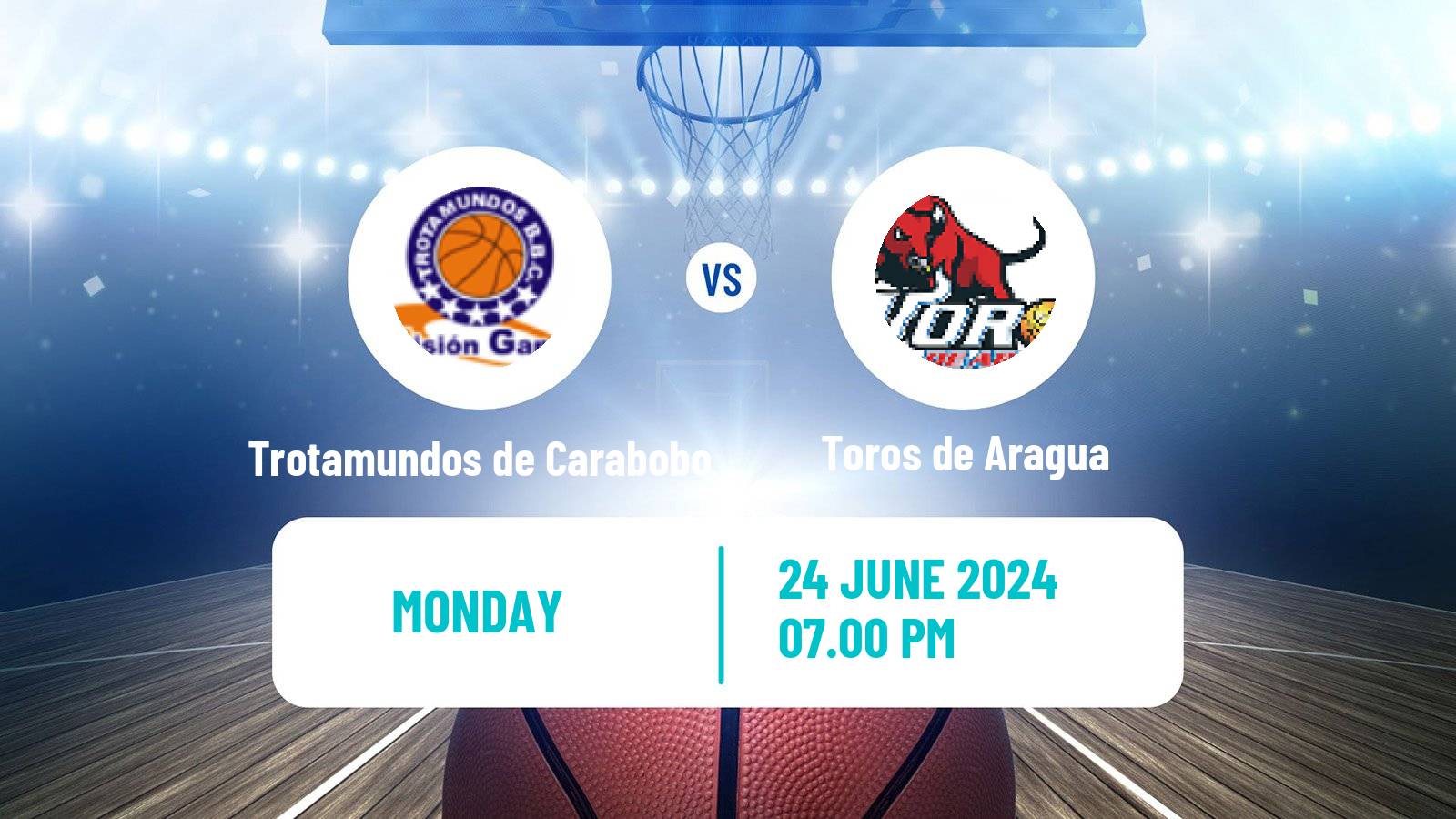 Basketball Venezuelan Superliga Basketball Trotamundos de Carabobo - Toros de Aragua
