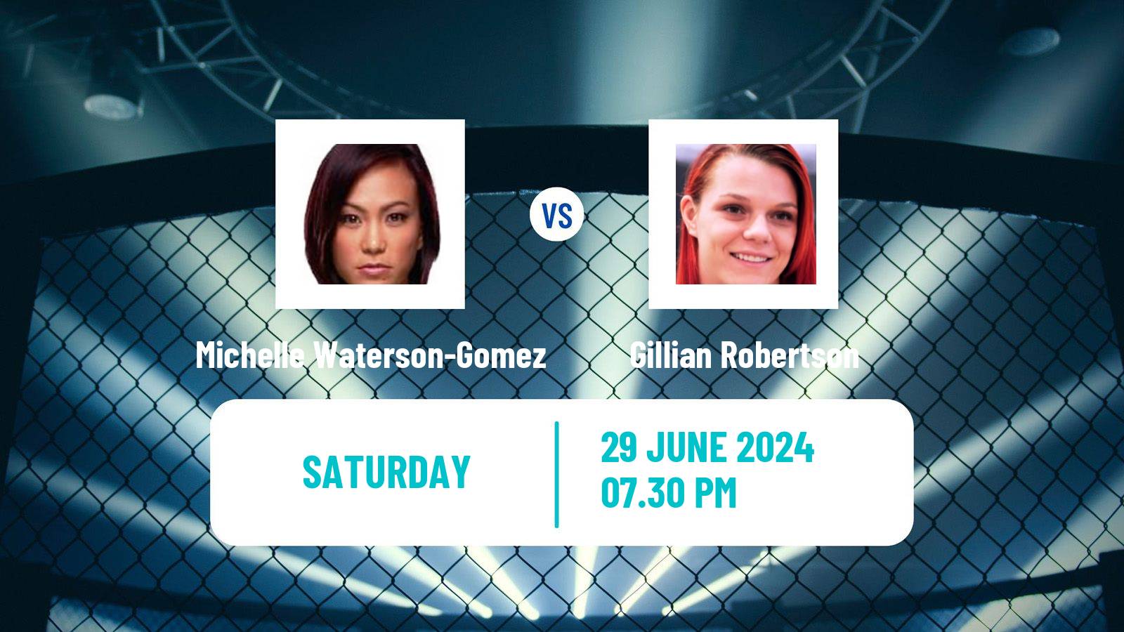 MMA Strawweight UFC Women Michelle Waterson-Gomez - Gillian Robertson