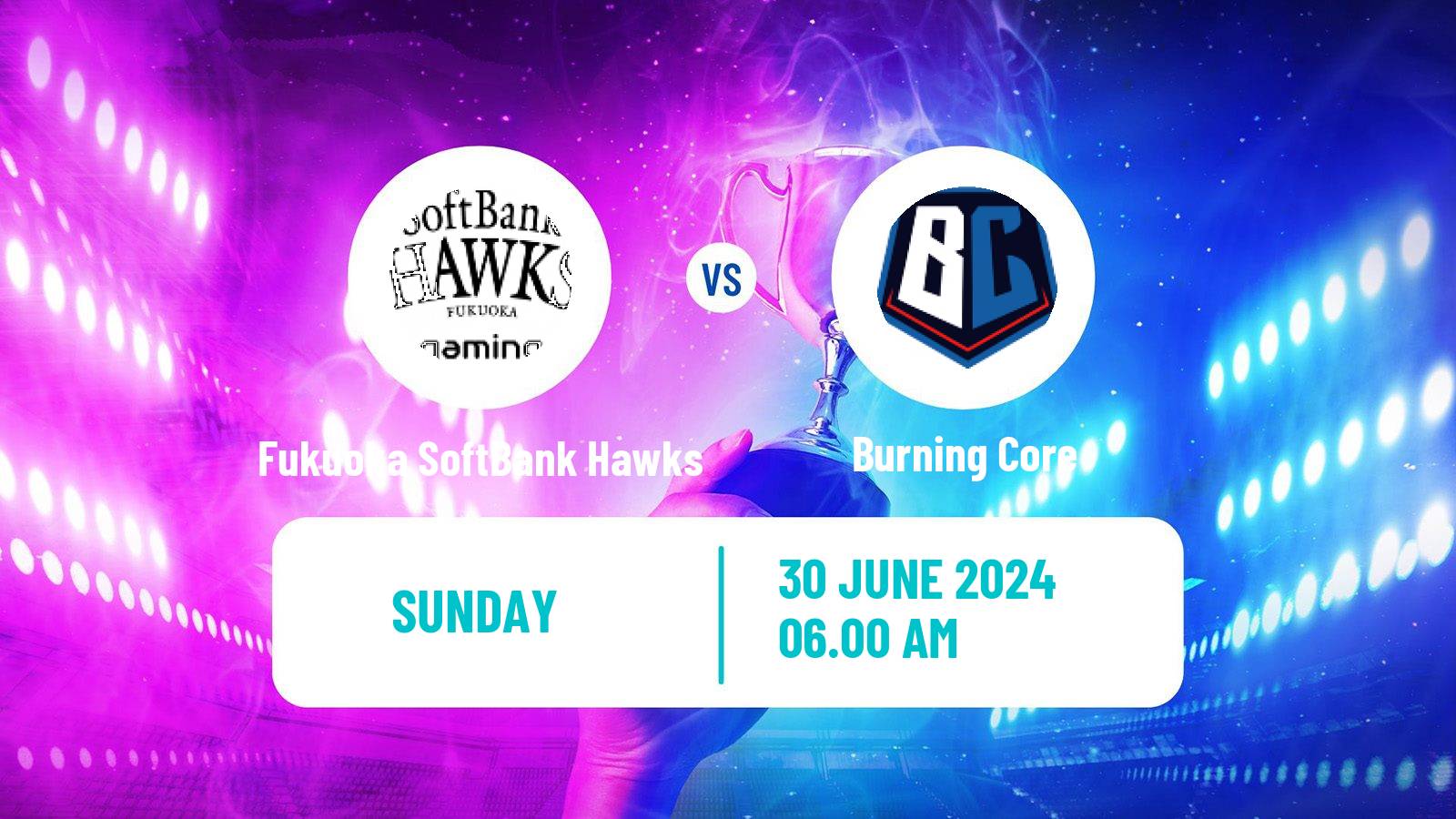 Esports League Of Legends Ljl Fukuoka SoftBank Hawks - Burning Core