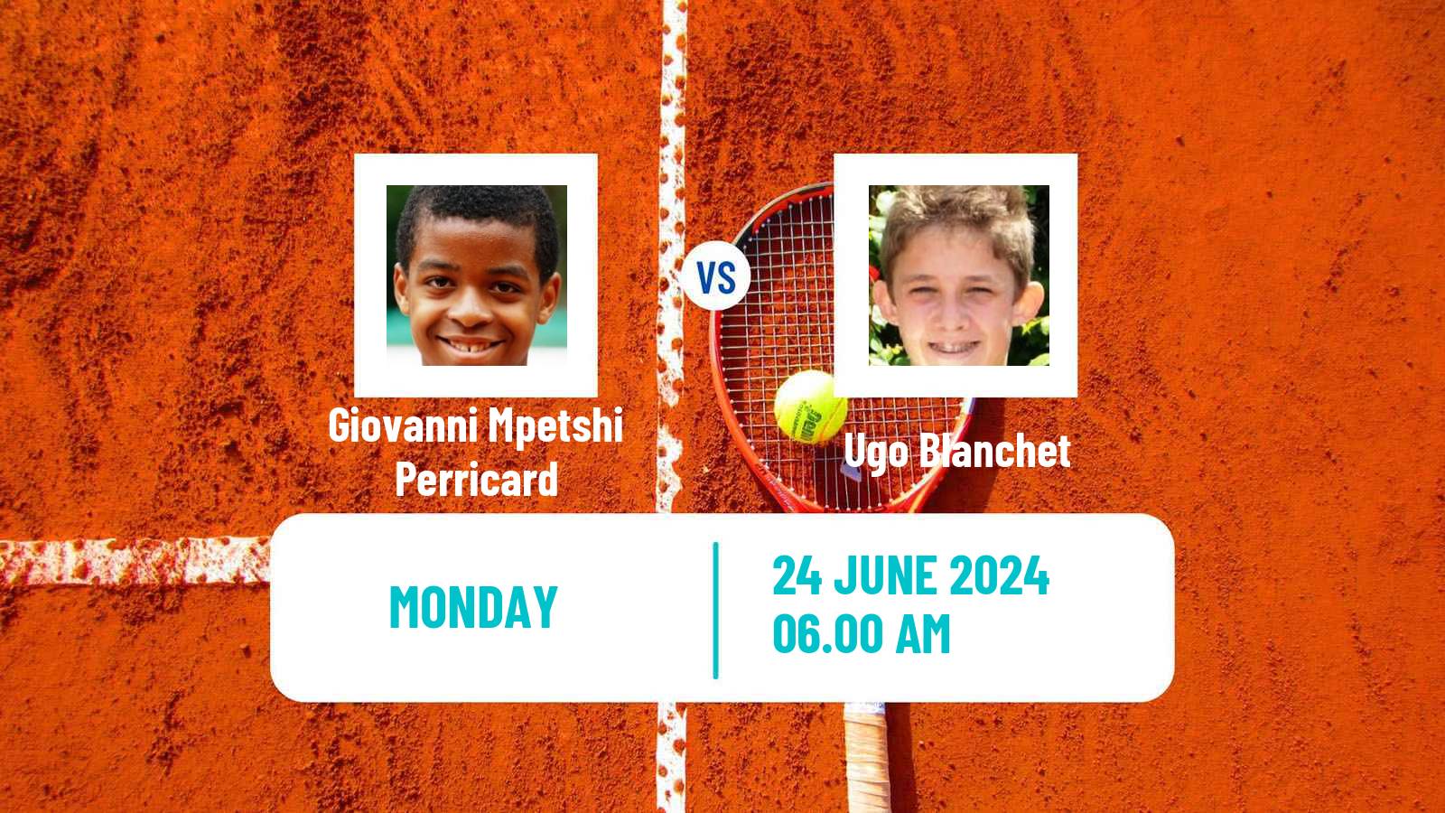 Tennis ATP Wimbledon Giovanni Mpetshi Perricard - Ugo Blanchet