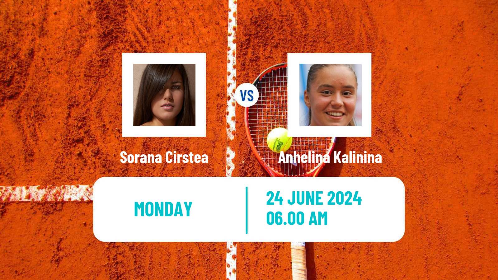 Tennis WTA Eastbourne Sorana Cirstea - Anhelina Kalinina