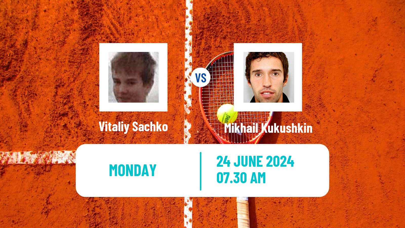 Tennis ATP Wimbledon Vitaliy Sachko - Mikhail Kukushkin