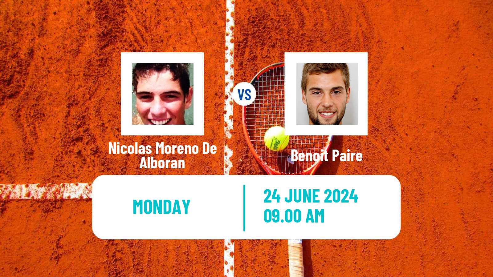Tennis ATP Wimbledon Nicolas Moreno De Alboran - Benoit Paire