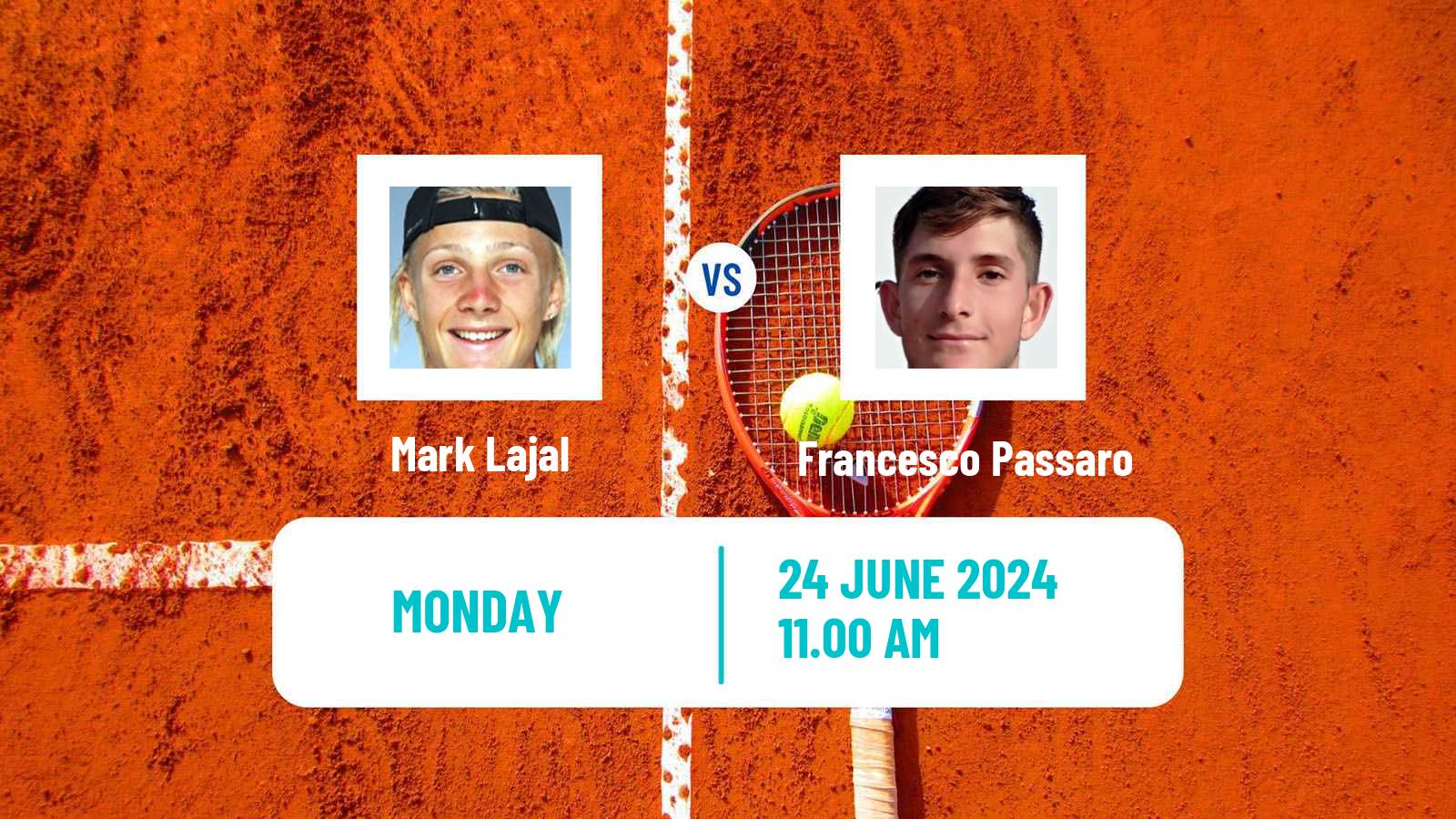 Tennis ATP Wimbledon Mark Lajal - Francesco Passaro