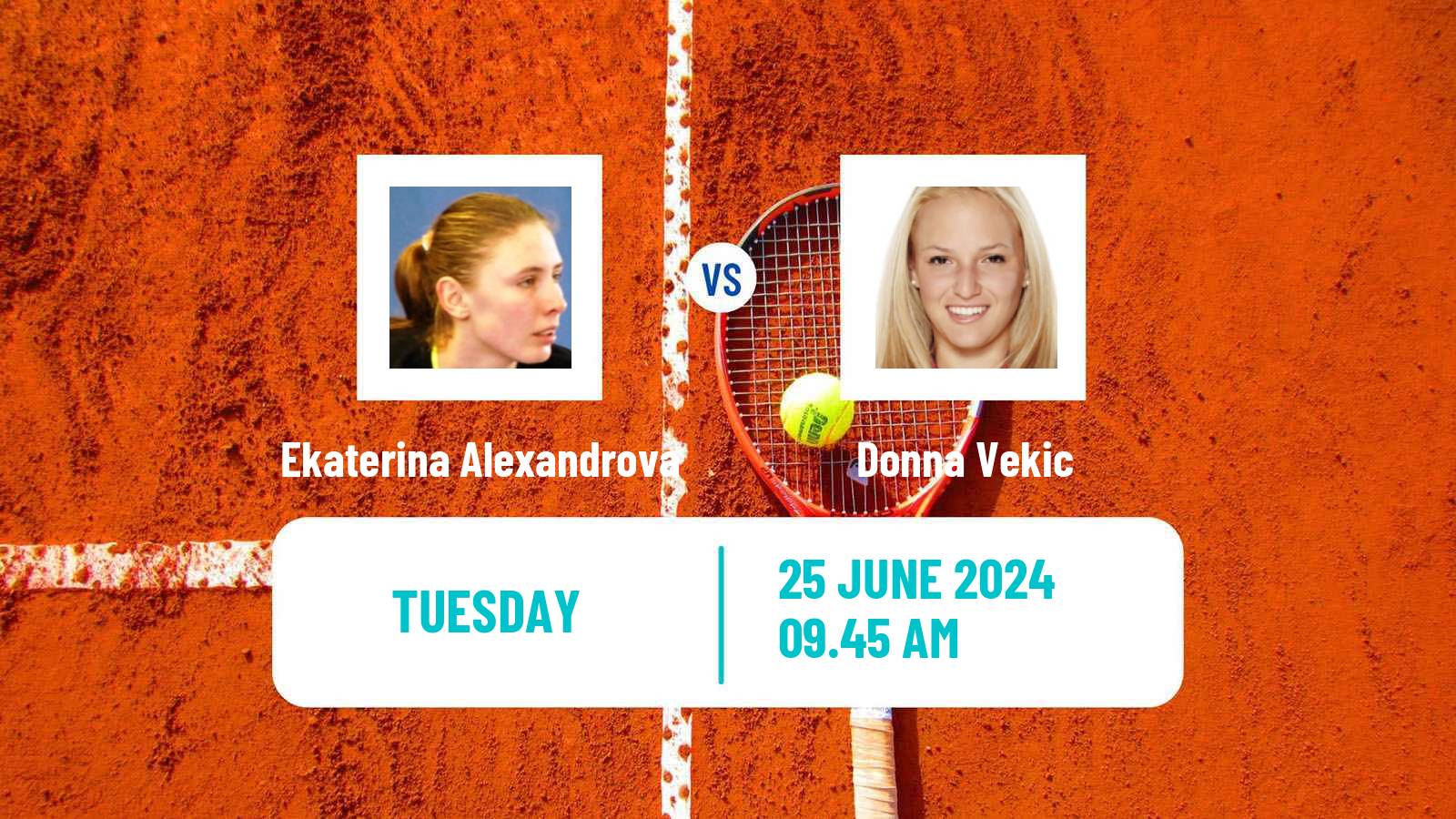 Tennis WTA Bad Homburg Ekaterina Alexandrova - Donna Vekic