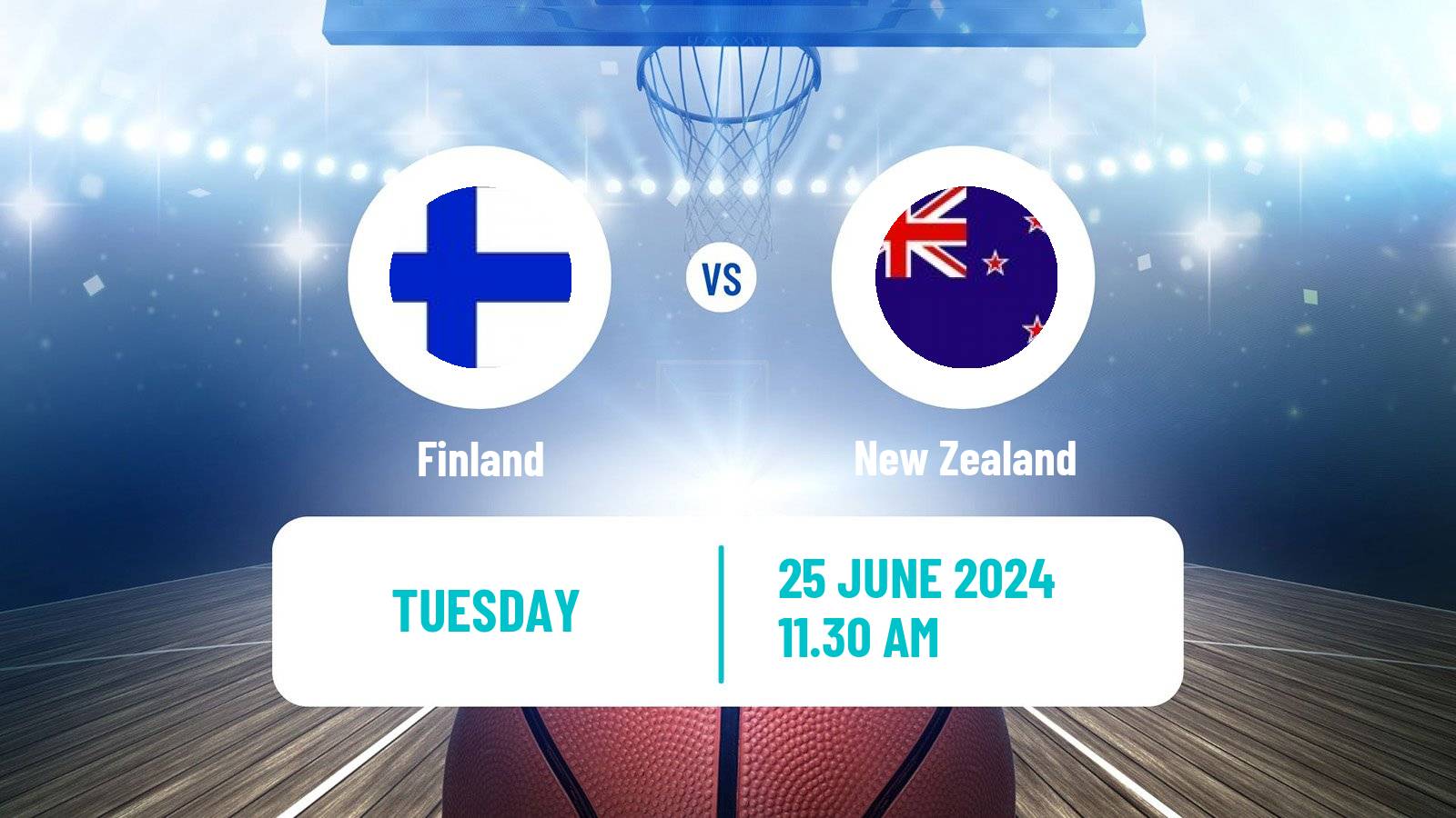 Basketball Friendly International Basketball Finland - New Zealand