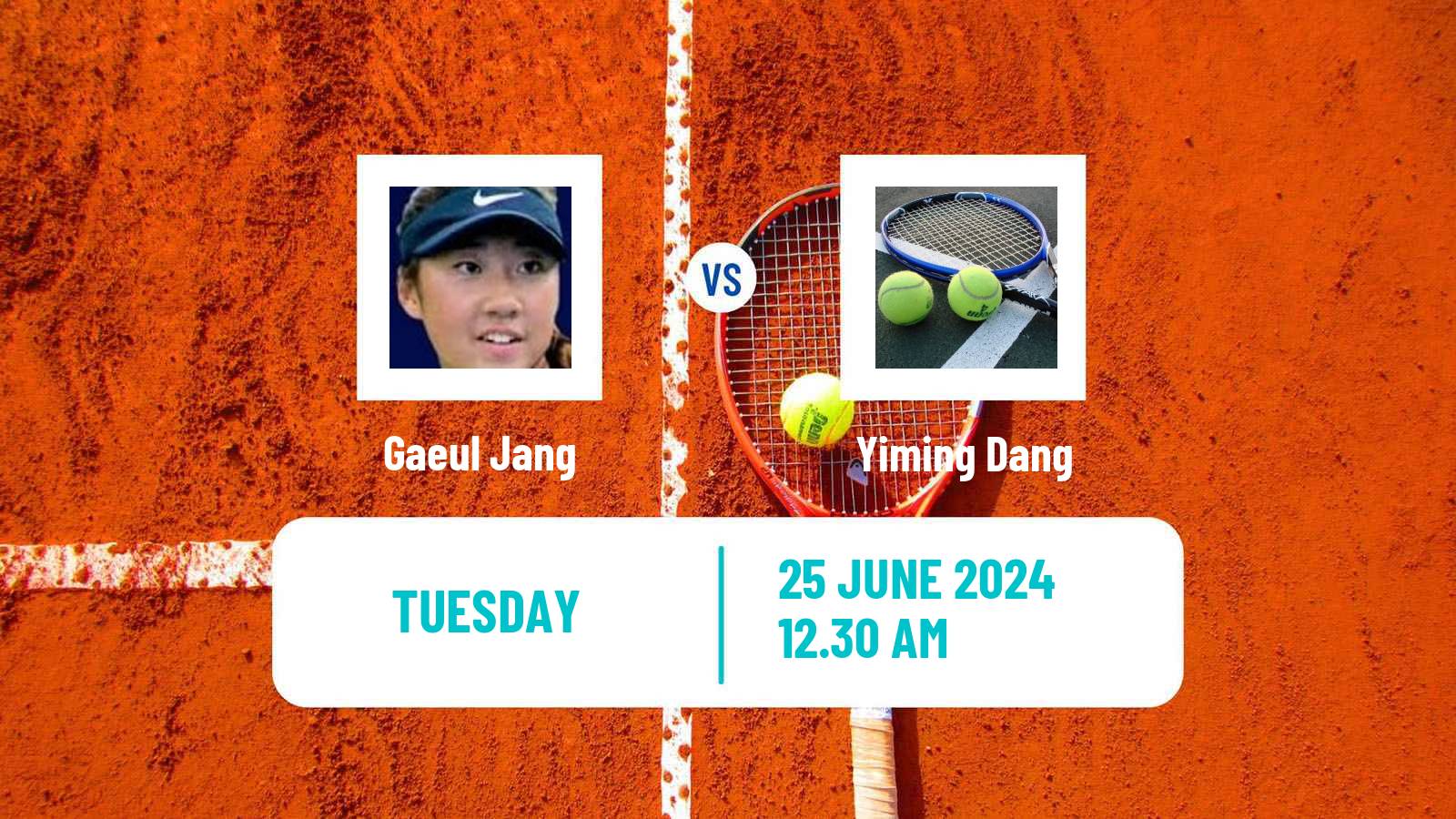 Tennis ITF W15 Hong Kong Women 2024 Gaeul Jang - Yiming Dang