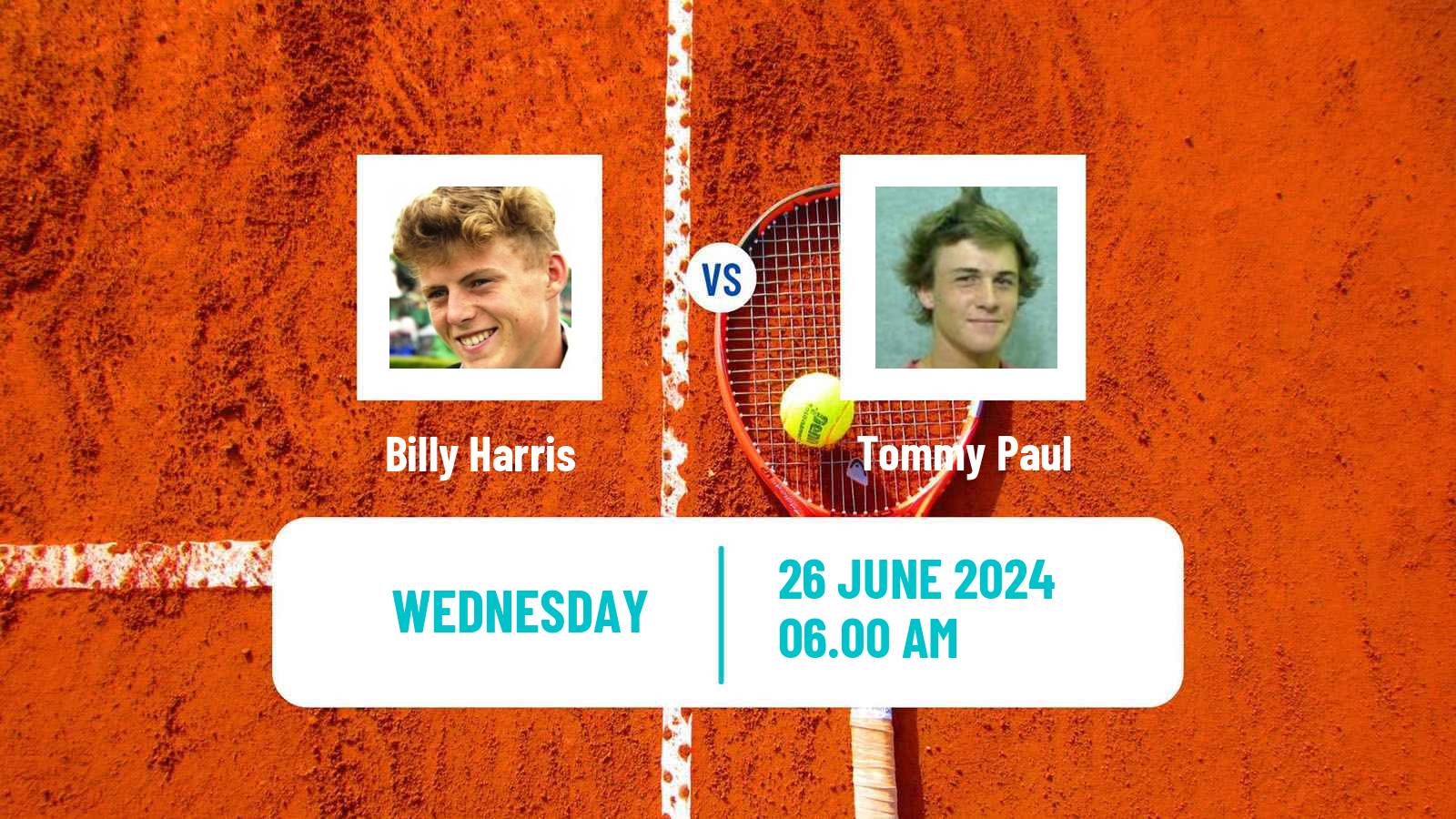 Tennis ATP Eastbourne Billy Harris - Tommy Paul