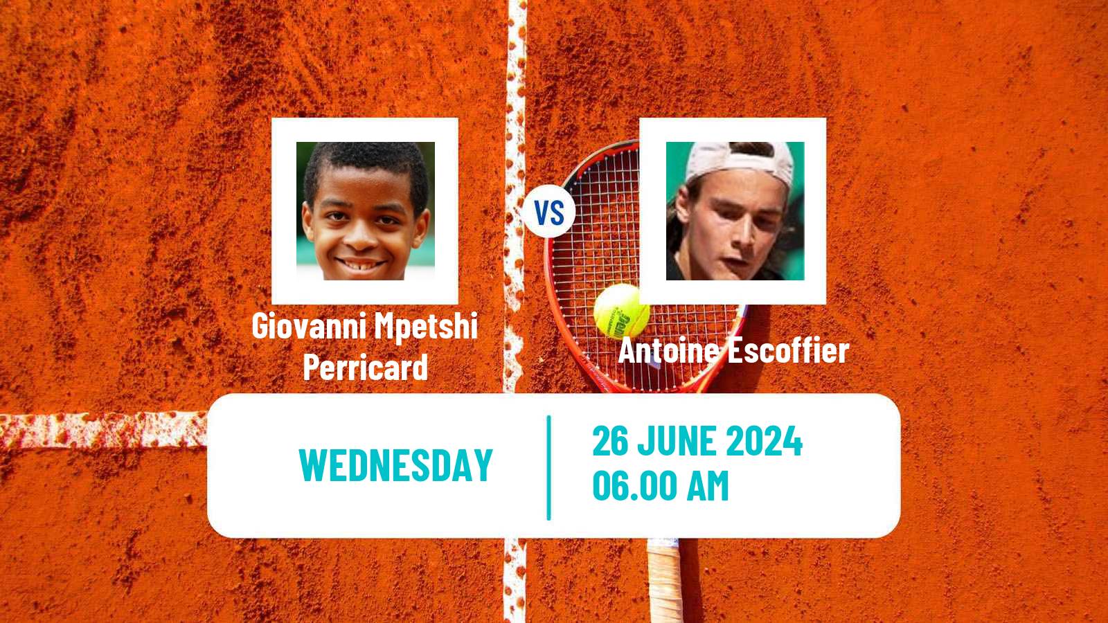 Tennis ATP Wimbledon Giovanni Mpetshi Perricard - Antoine Escoffier