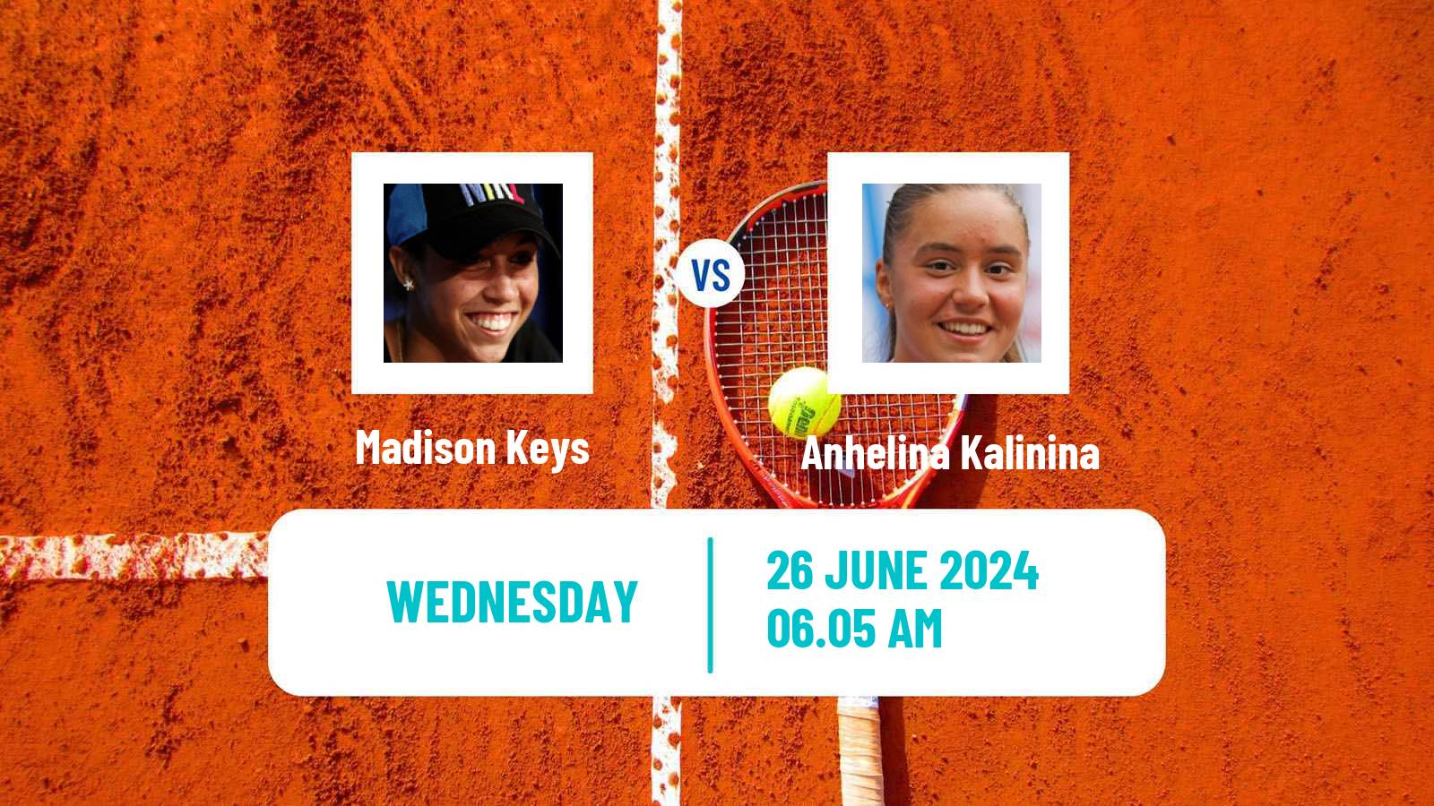 Tennis WTA Eastbourne Madison Keys - Anhelina Kalinina