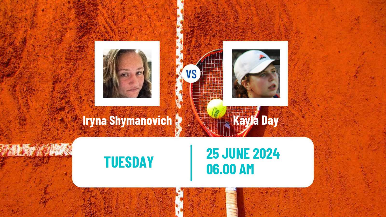 Tennis WTA Wimbledon Iryna Shymanovich - Kayla Day