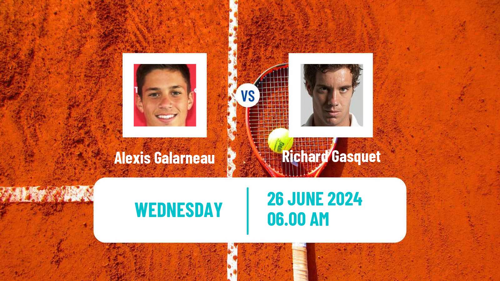 Tennis ATP Wimbledon Alexis Galarneau - Richard Gasquet