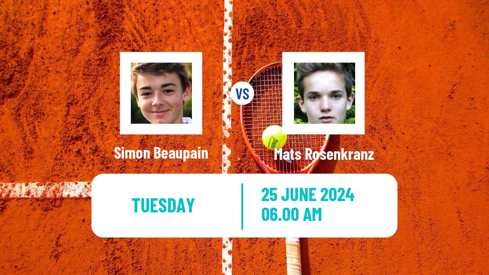 Tennis ITF M25 Brussels Men Simon Beaupain - Mats Rosenkranz