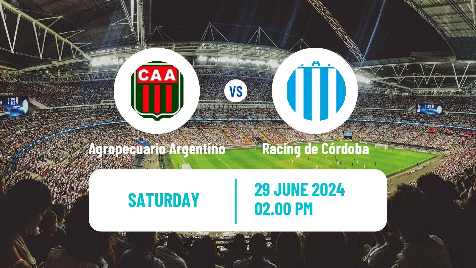 Soccer Argentinian Primera Nacional Agropecuario Argentino - Racing de Córdoba
