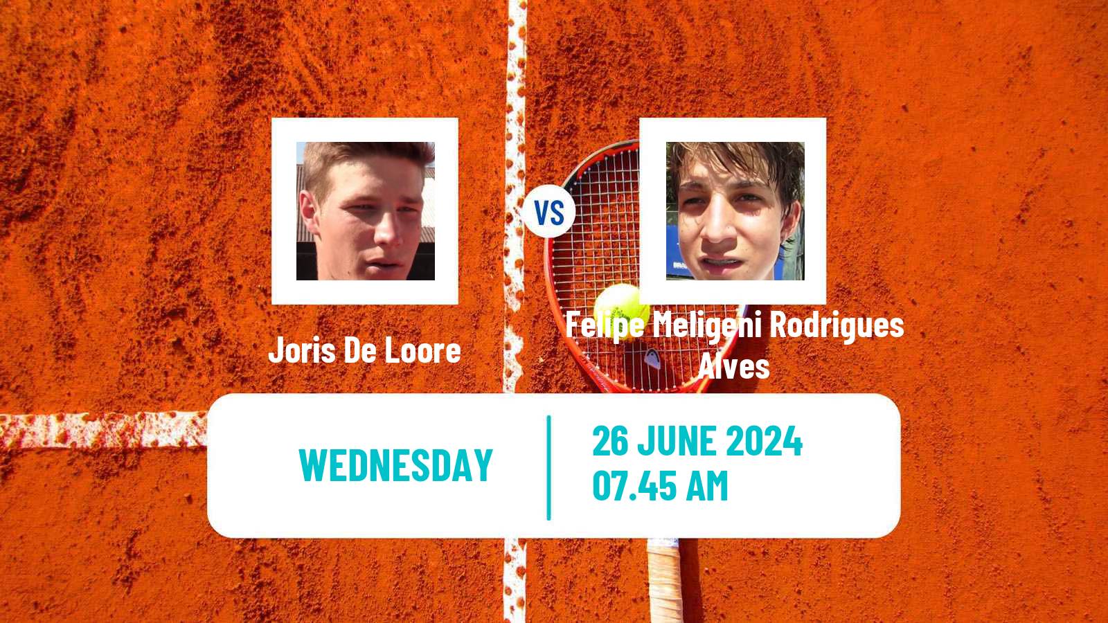 Tennis ATP Wimbledon Joris De Loore - Felipe Meligeni Rodrigues Alves