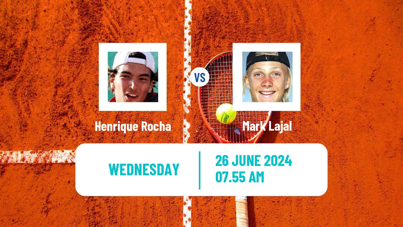 Tennis ATP Wimbledon Henrique Rocha - Mark Lajal