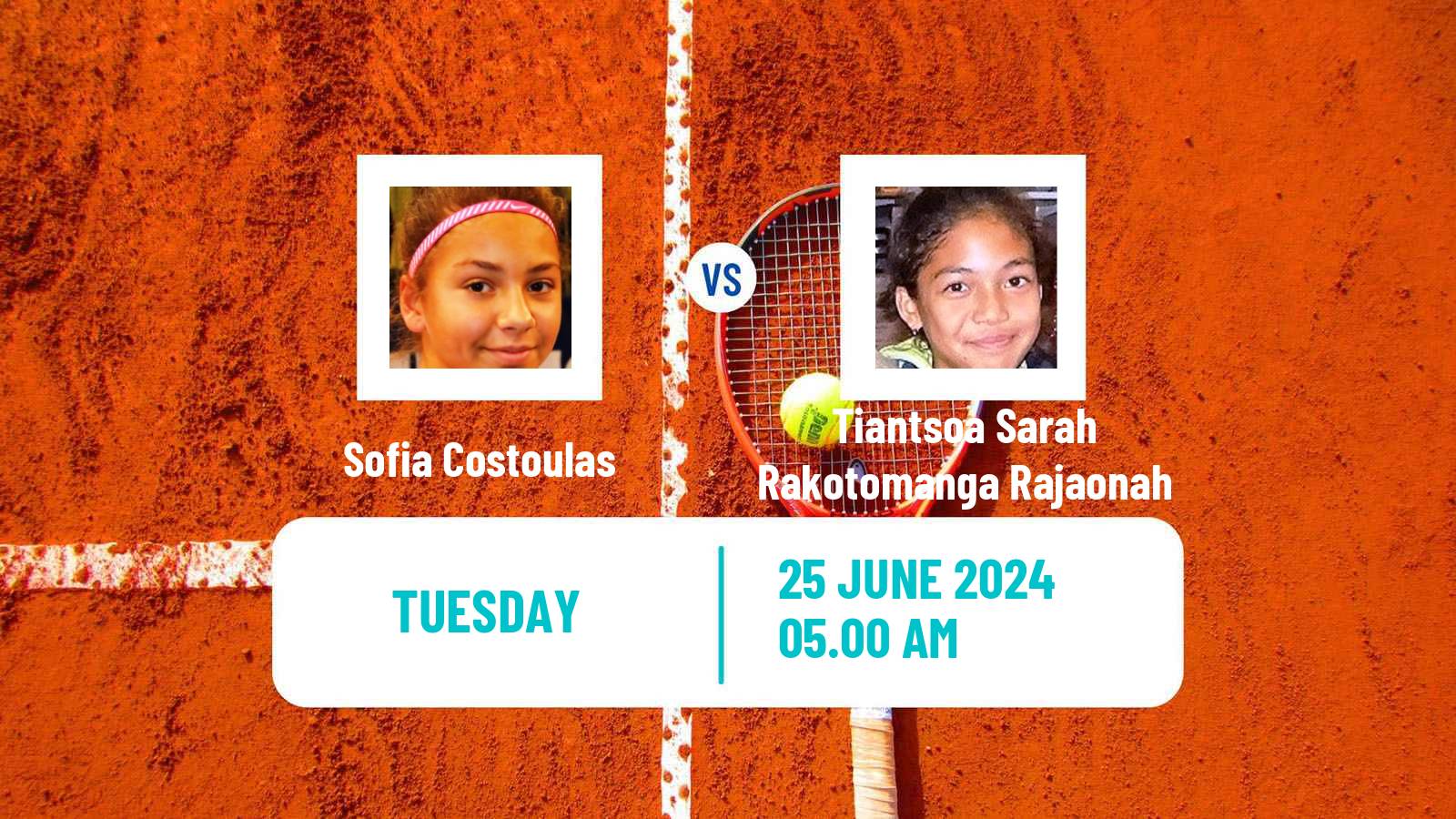 Tennis ITF W35 Perigueux Women Sofia Costoulas - Tiantsoa Sarah Rakotomanga Rajaonah
