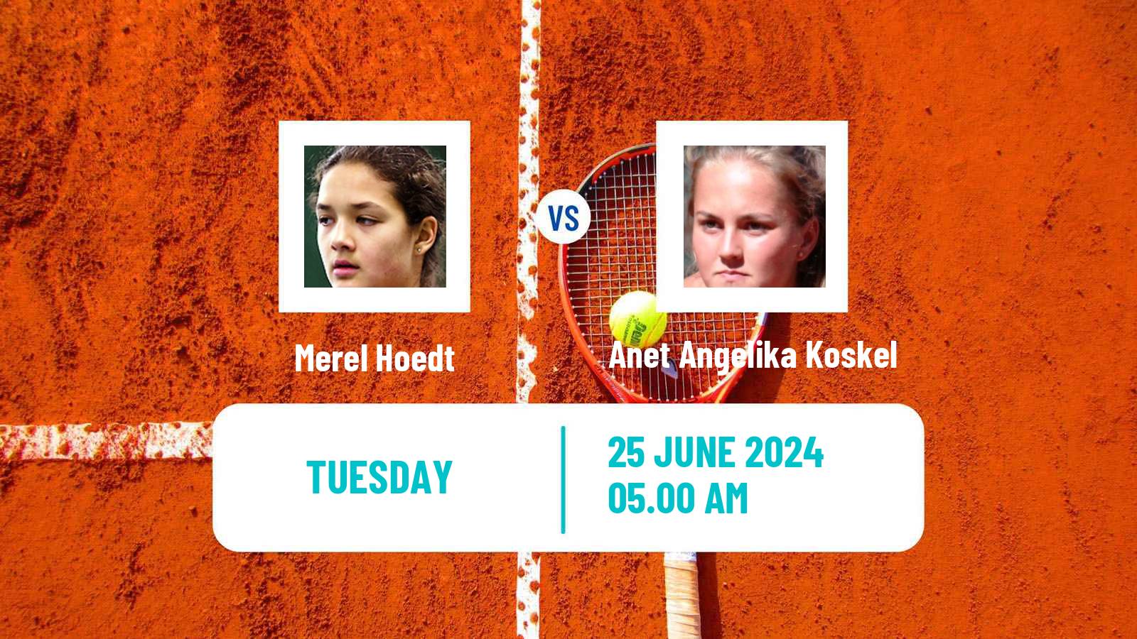 Tennis ITF W15 Alkmaar Women Merel Hoedt - Anet Angelika Koskel