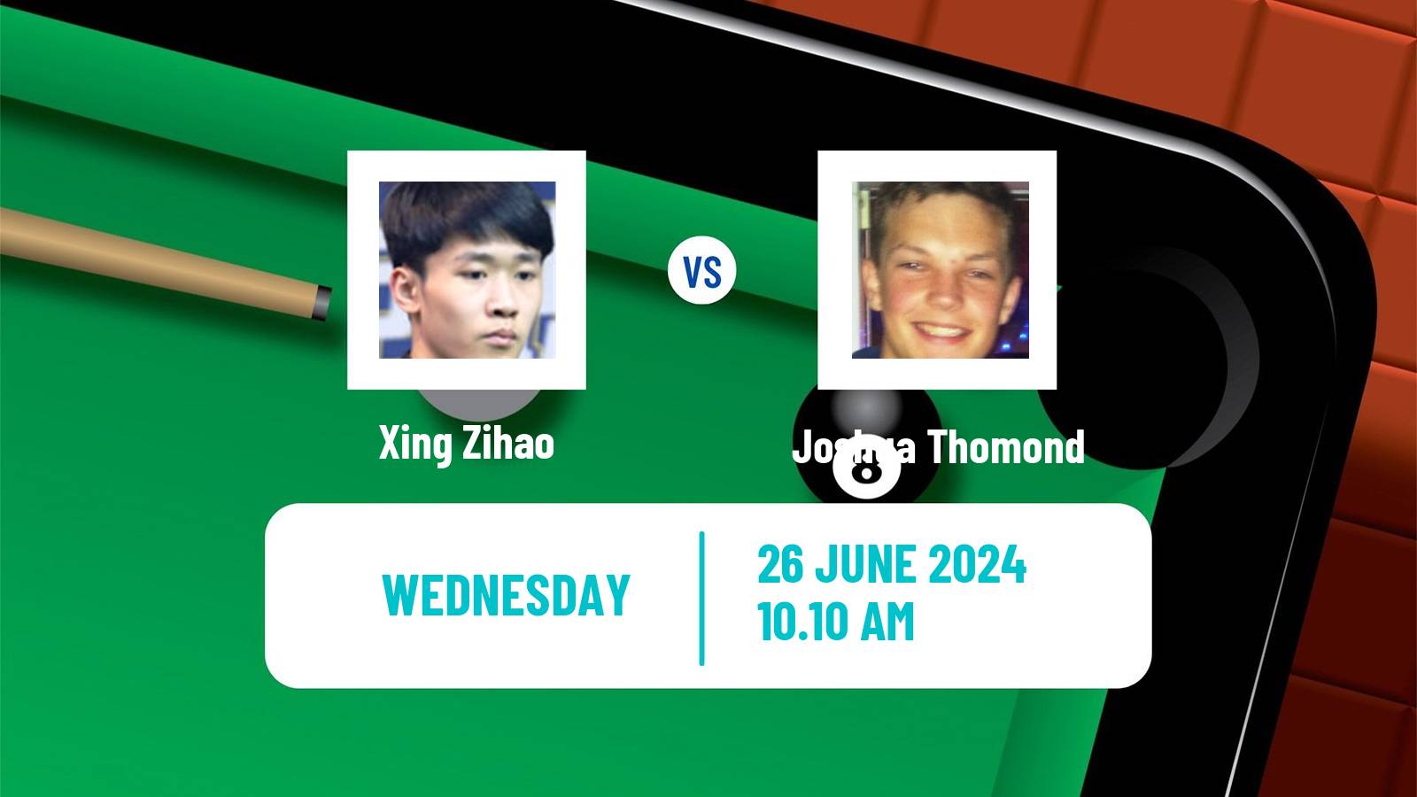 Snooker Championship League Xing Zihao - Joshua Thomond