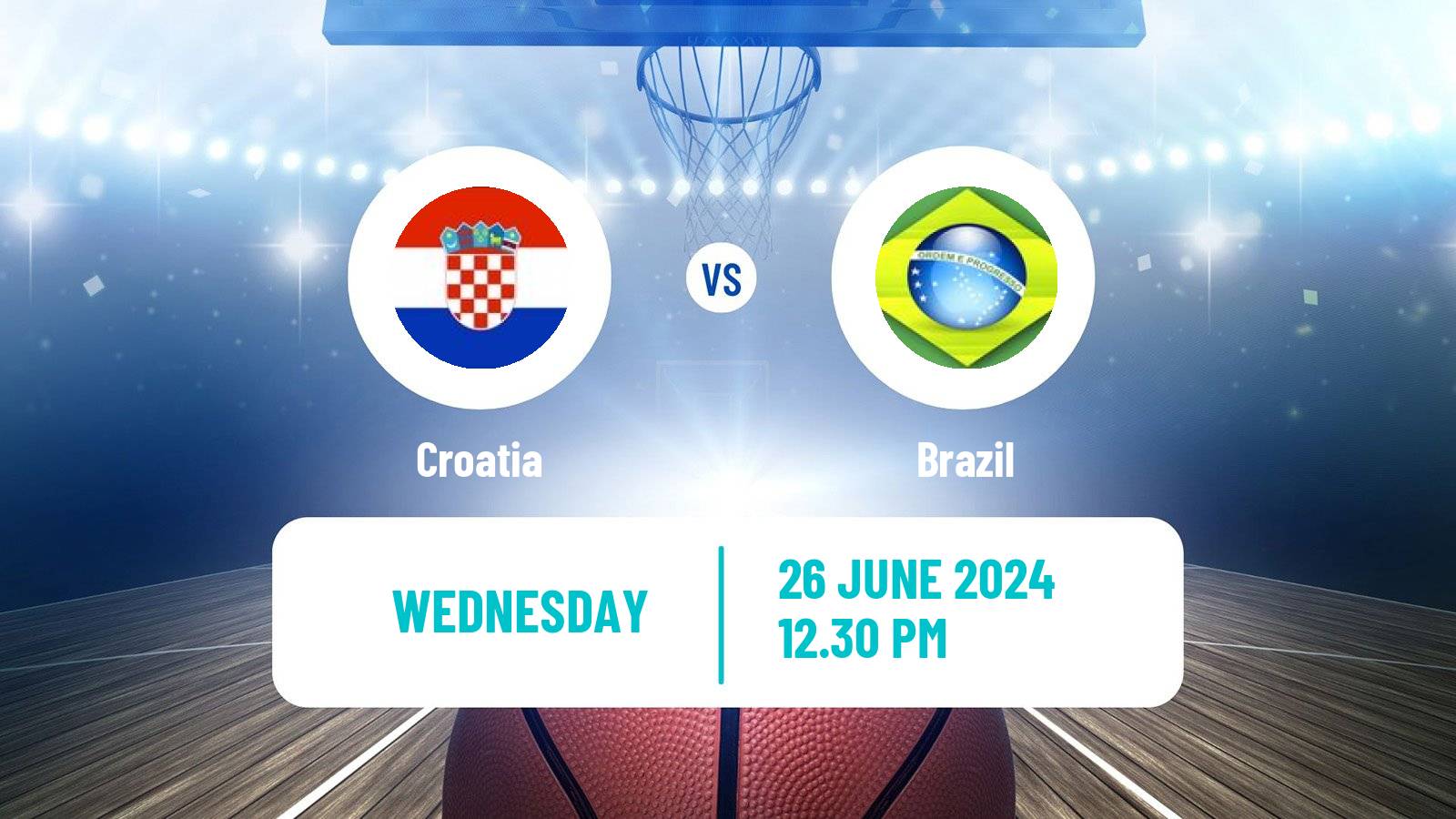 Basketball Friendly International Basketball Croatia - Brazil