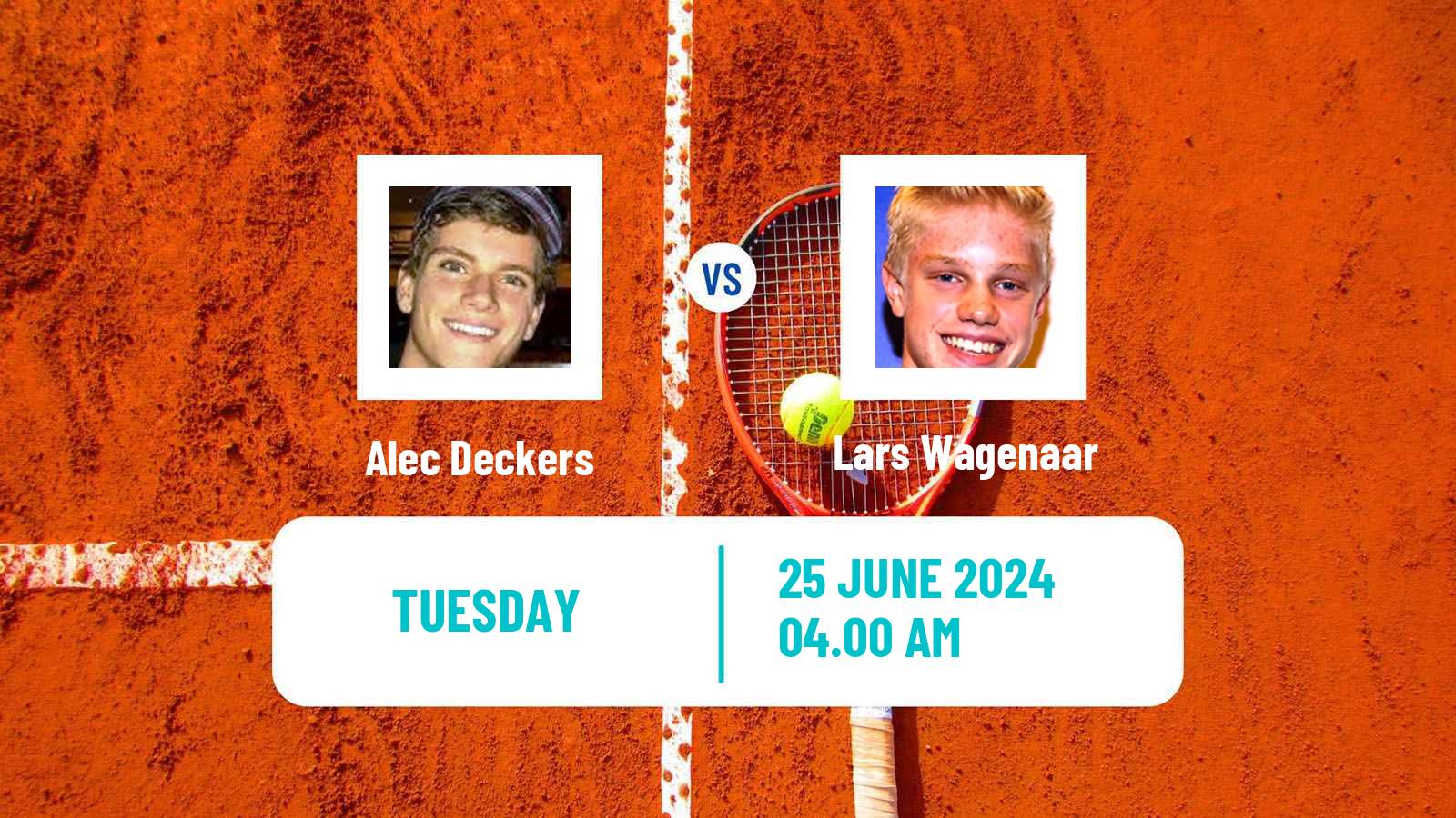 Tennis ITF M15 Alkmaar Men Alec Deckers - Lars Wagenaar