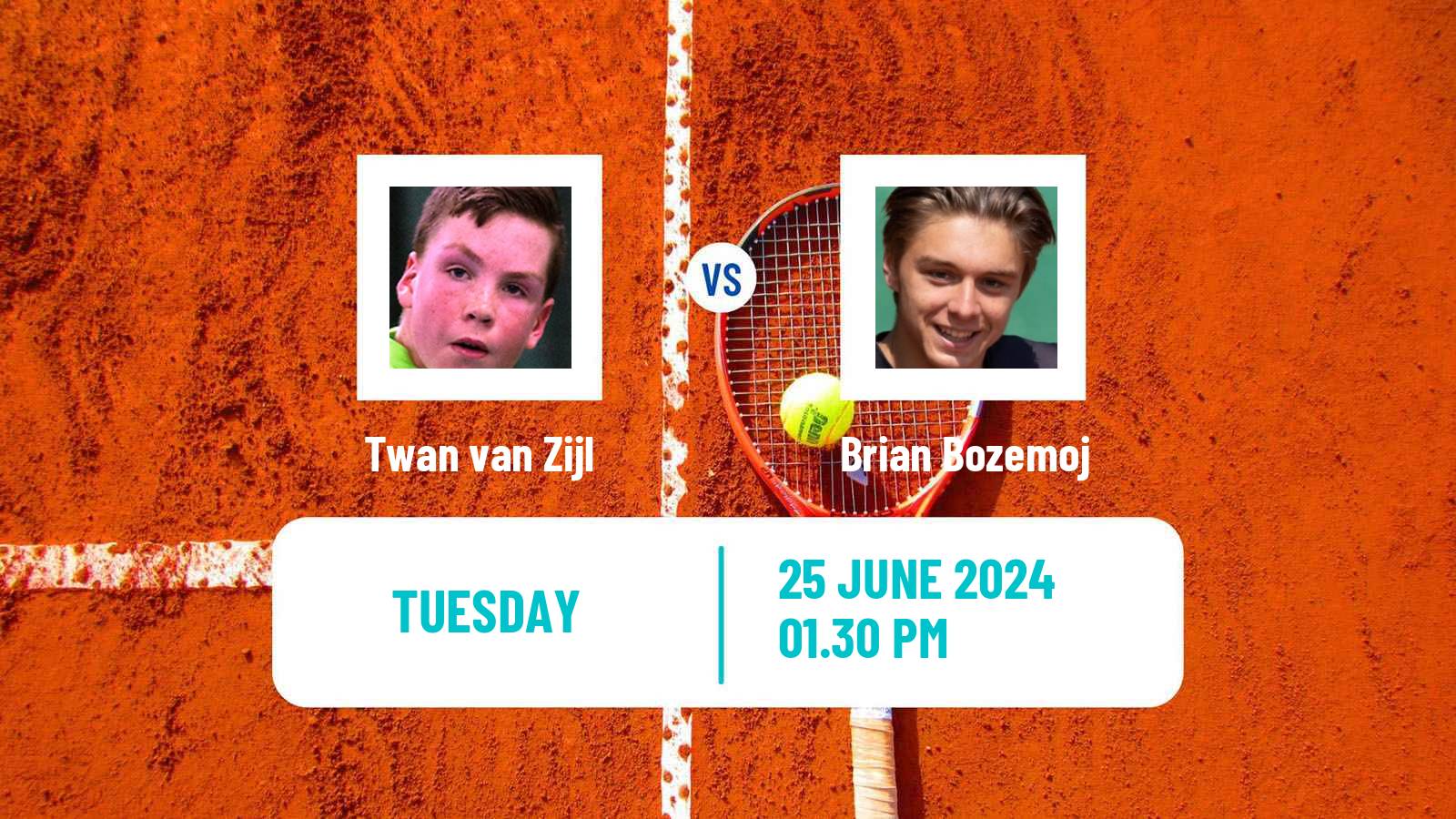 Tennis ITF M15 Alkmaar Men Twan van Zijl - Brian Bozemoj