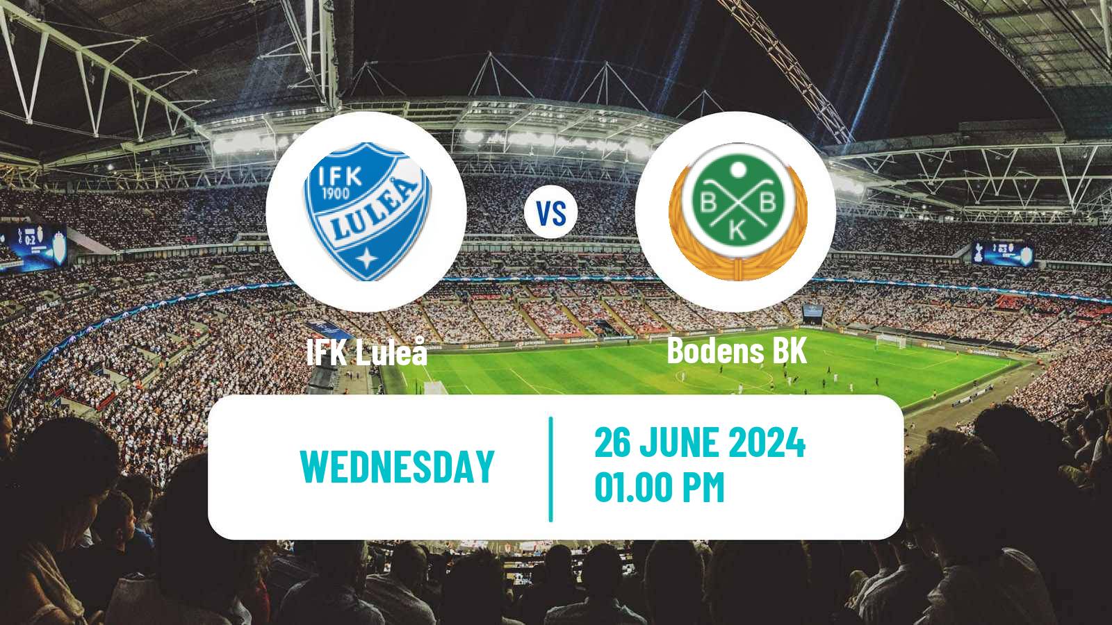 Soccer Swedish Division 2 - Norrland Luleå - Boden